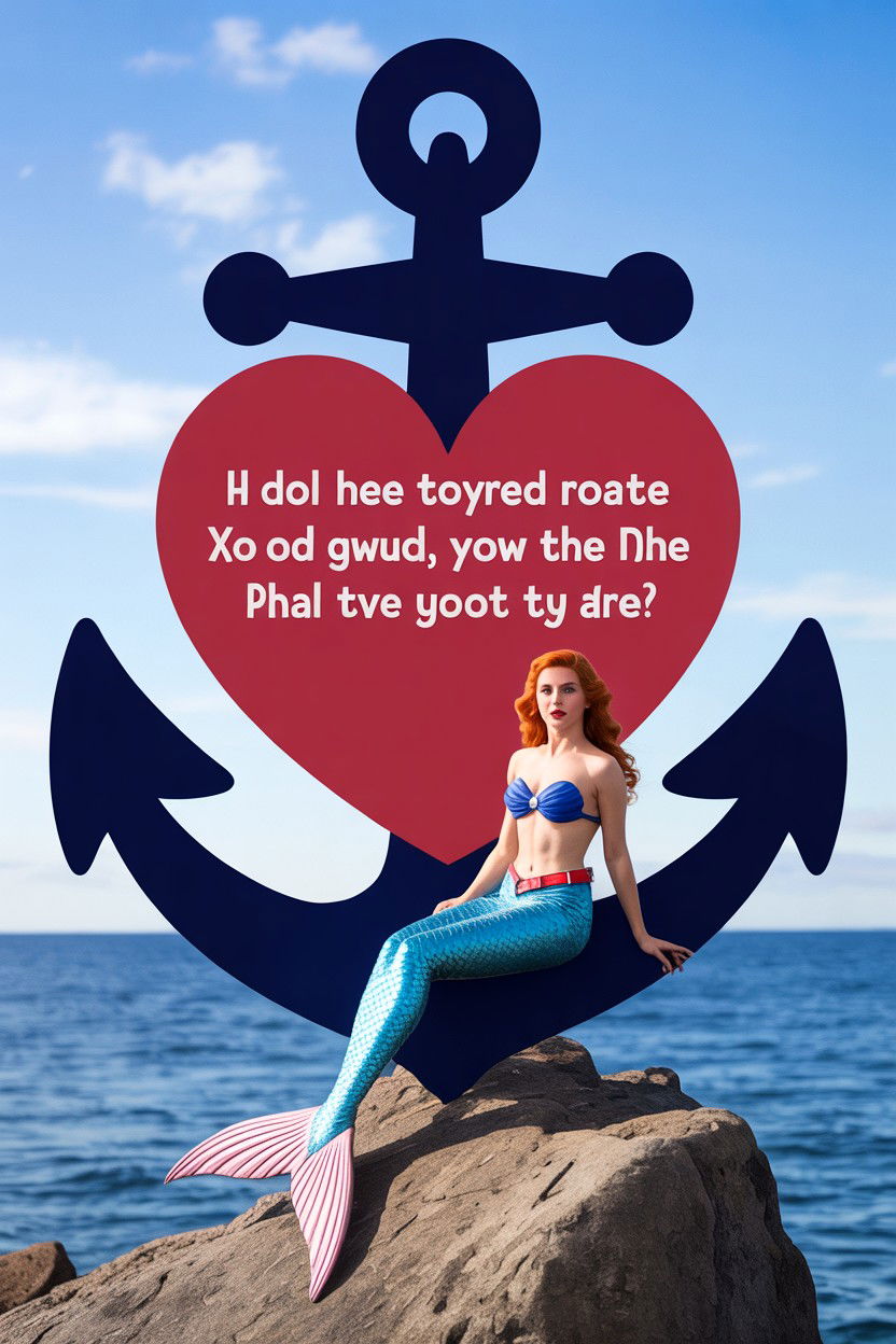 Retro nautical valentine - 25 Vintage Valentine's Day Card Ideas