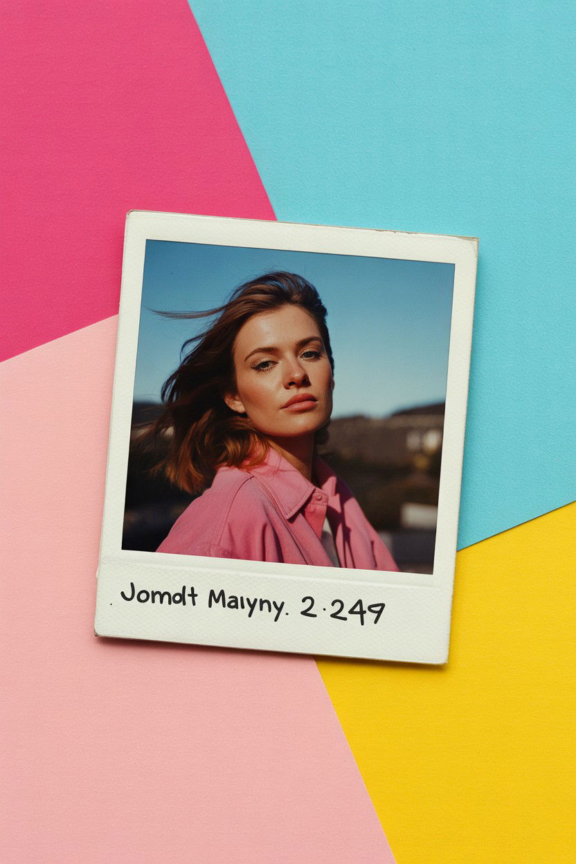 Retro polaroid style card - 25 Sentimental Valentine's Day Card Ideas