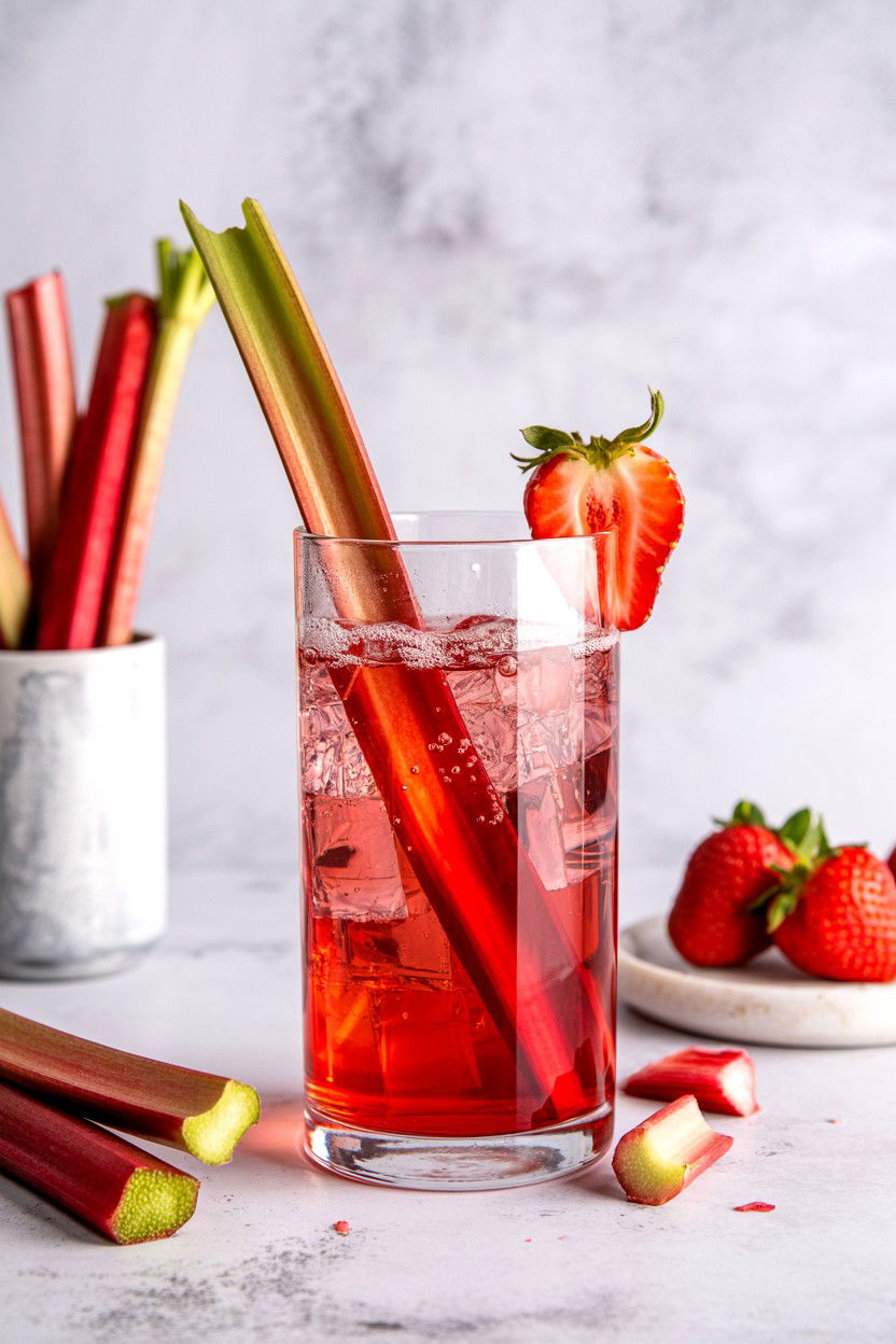Rhubarb Strawberry Soda - 25 Valentine's Day Fancy Drink Ideas