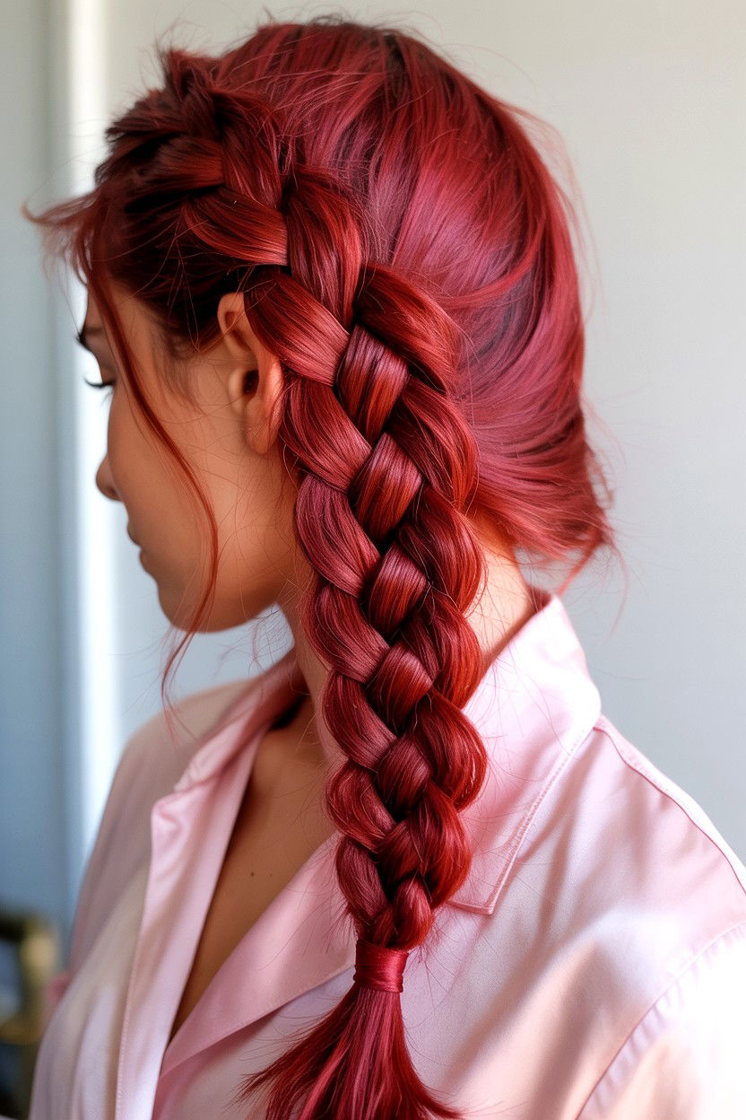 Ribbon Braid - 25 Valentine's Day Hair Tutorials