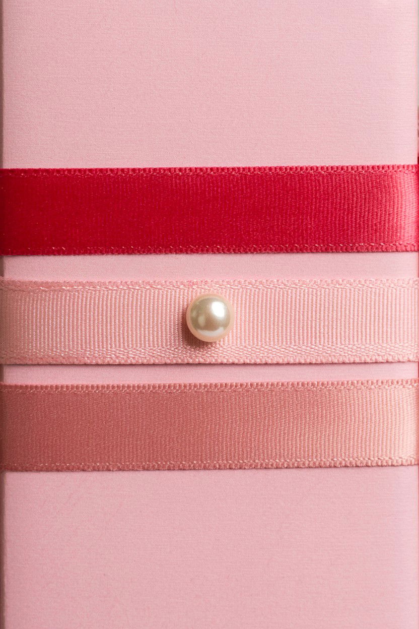 Ribbon Layered Card - 25 Layered Valentine's Day Card Ideas