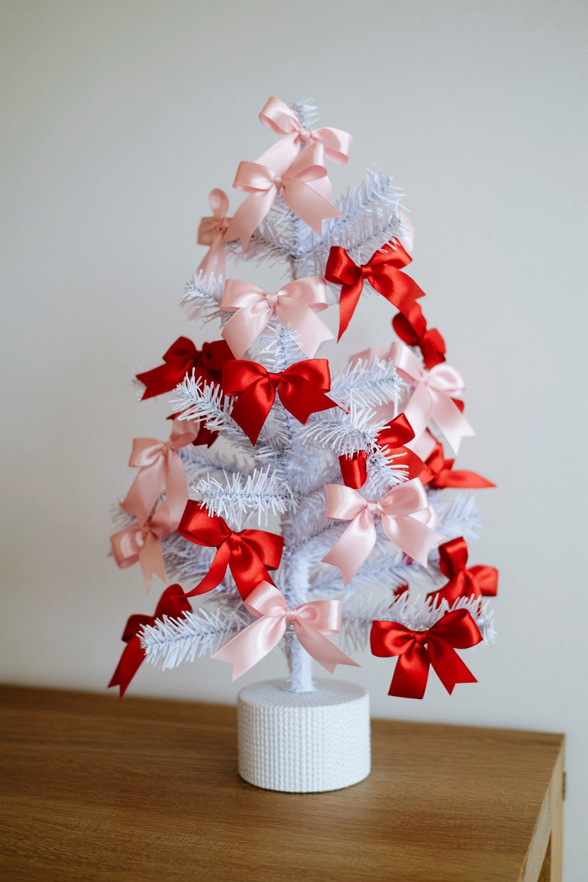 Ribbon Tree Decor - 25 Valentine's Day Ribbon Ideas