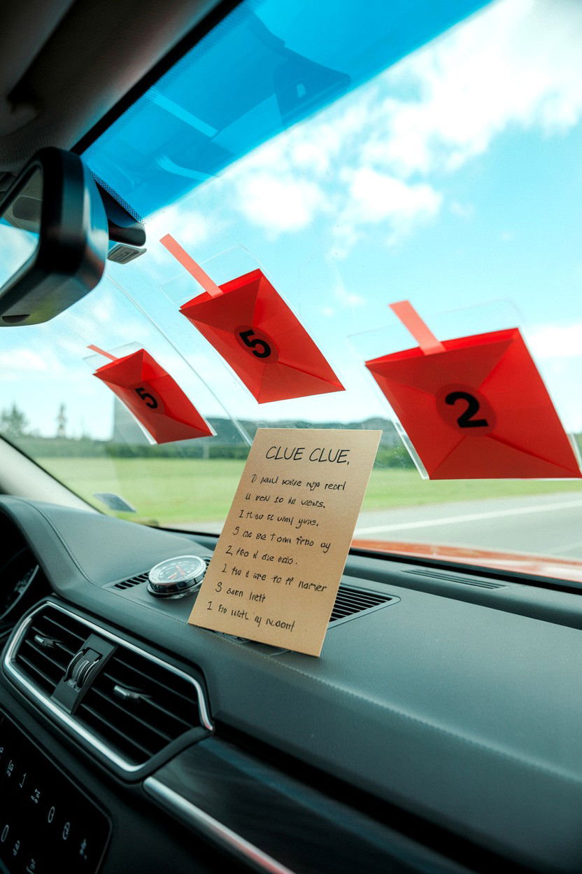 Road Trip Scavenger Hunt - 25 Valentine's Day Car Surprise Ideas