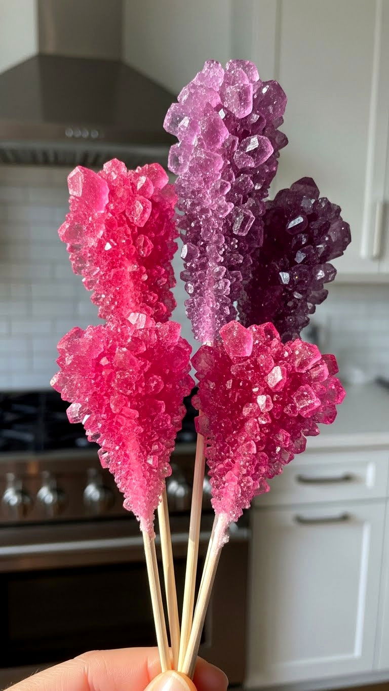 Rock candy hearts - 25 valentine's day heart candy