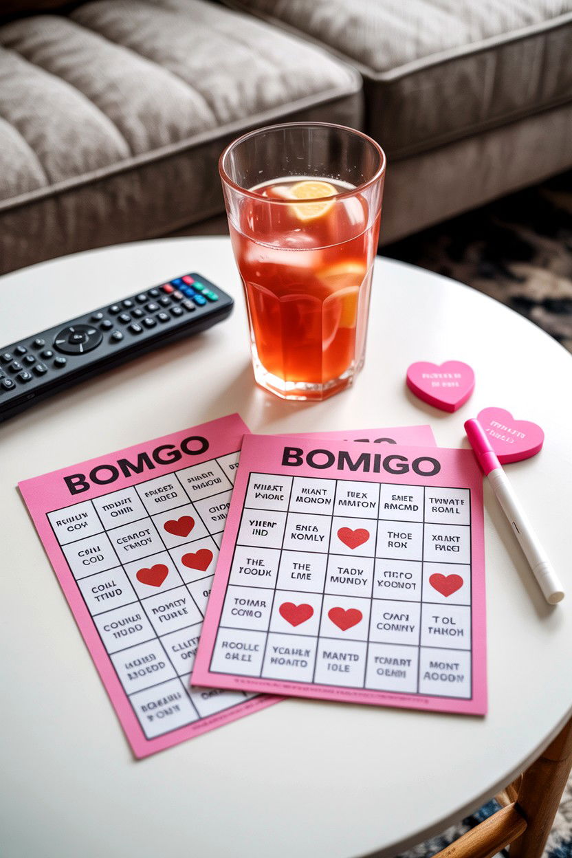 Romantic Comedy Bingo - 25 Valentine's Day Drinking Games