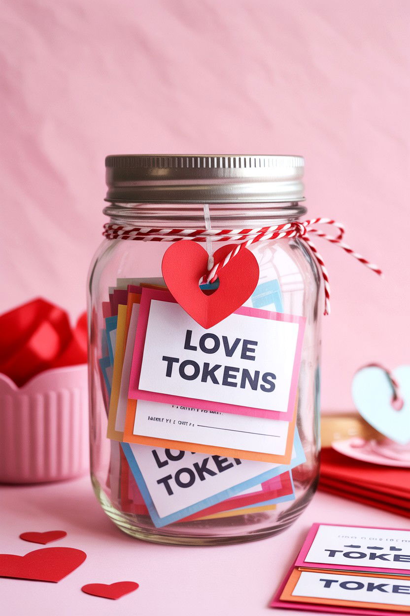 Romantic Coupon Jar - 25 Valentine's Day Love Jar Ideas