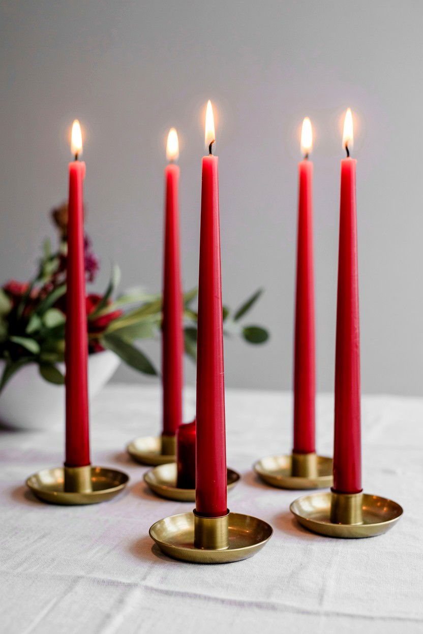 Romantic Dinner Candle Set - 25 Valentine's Day Candle Gift Set Ideas