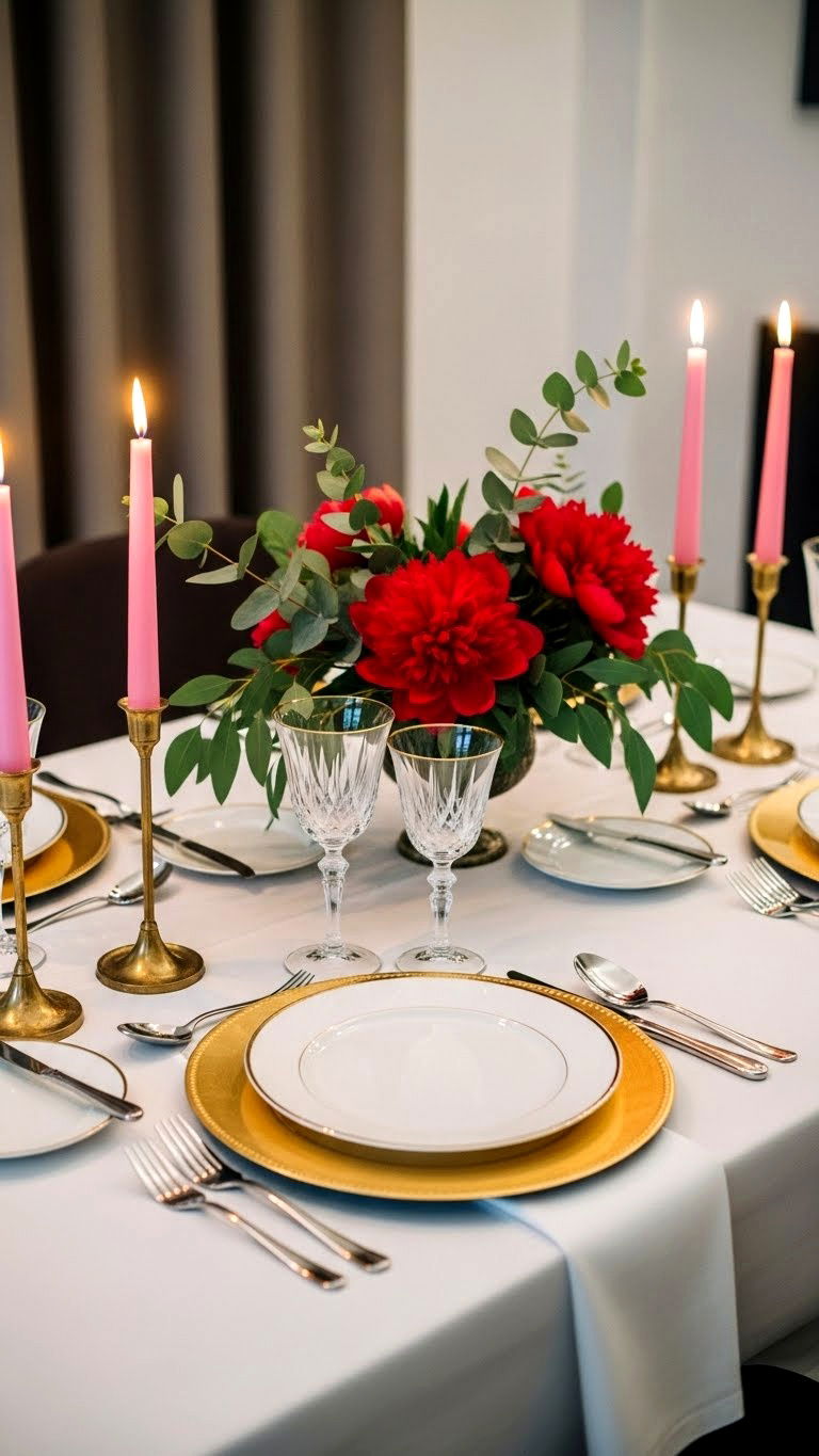 Romantic Dinner Table Setup - 25 valentine's day ideas for her