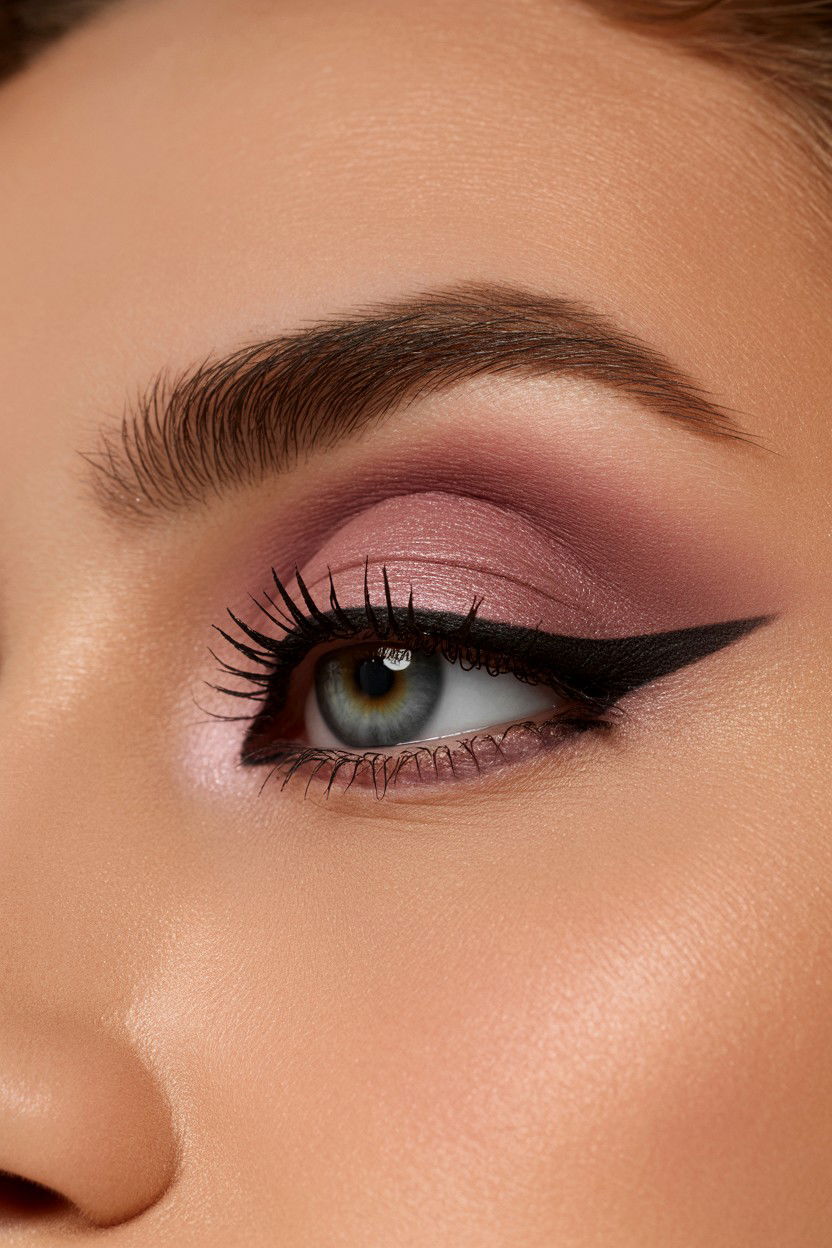Romantic Mauve Shadow - 25 Valentine's Day Eyeshadow Ideas
