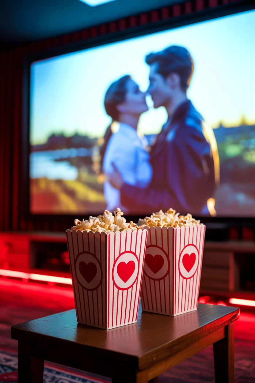 Romantic Movie Projection - 25 Valentine's Day Karaoke Party Ideas