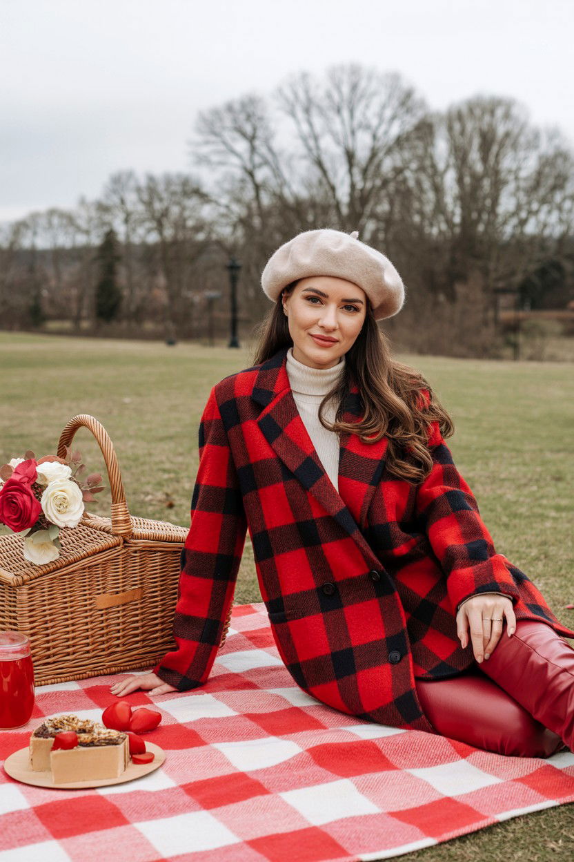 Romantic Picnic Setup - 25 Valentine's Day Photoshoot Ideas