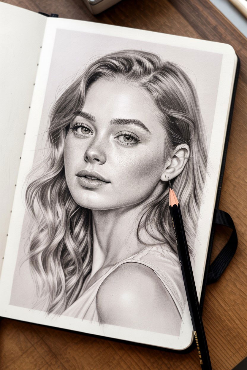 Romantic Portrait Sketching - 25 Valentine's Day Art Class Ideas