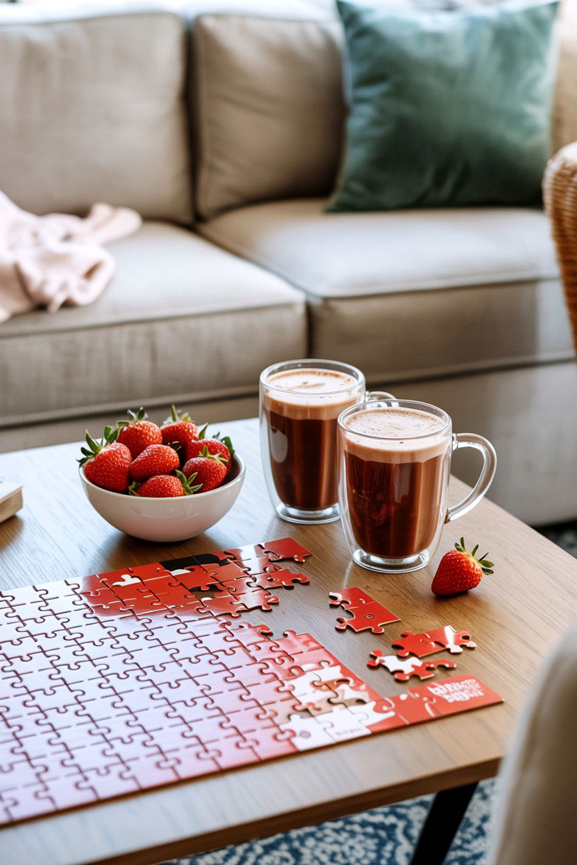Romantic Puzzle Date Night - 25 Valentine's Day Puzzle Photo Ideas