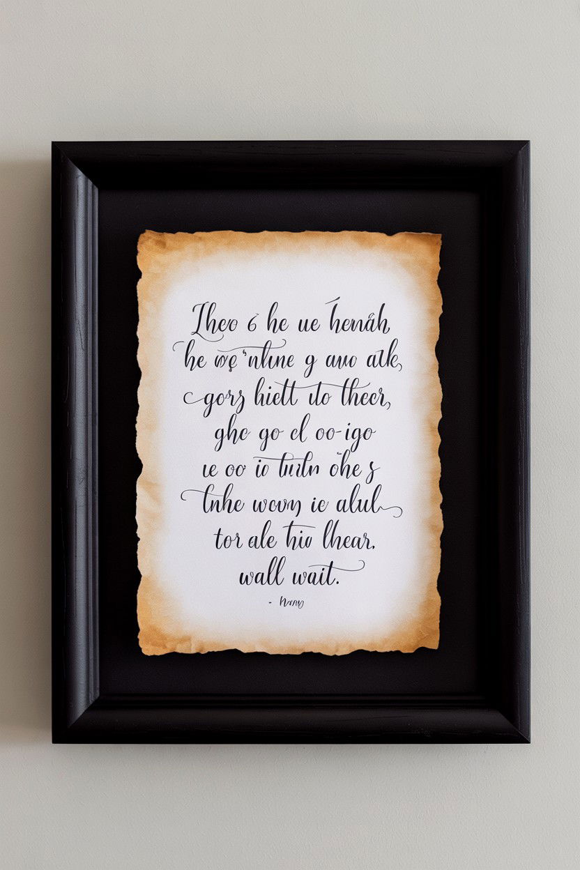 Romantic Quote Wall Art - 25 Valentine's Day Wall Decor Ideas