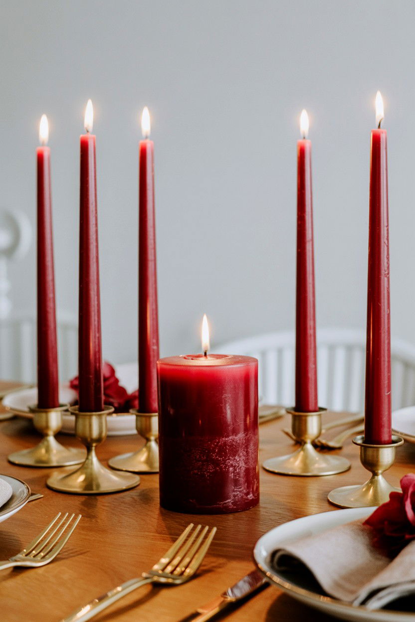 Romantic Table Candle Decor - 25 Valentine's Day Candle Gift Basket Ideas