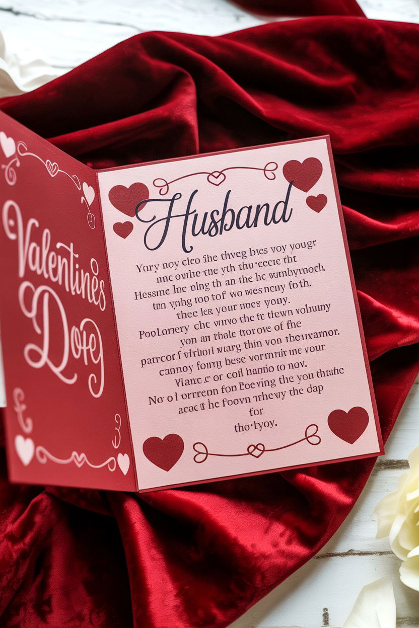Romantic Valentine Message for Husband - 25 Sweet Valentine's Day Messages
