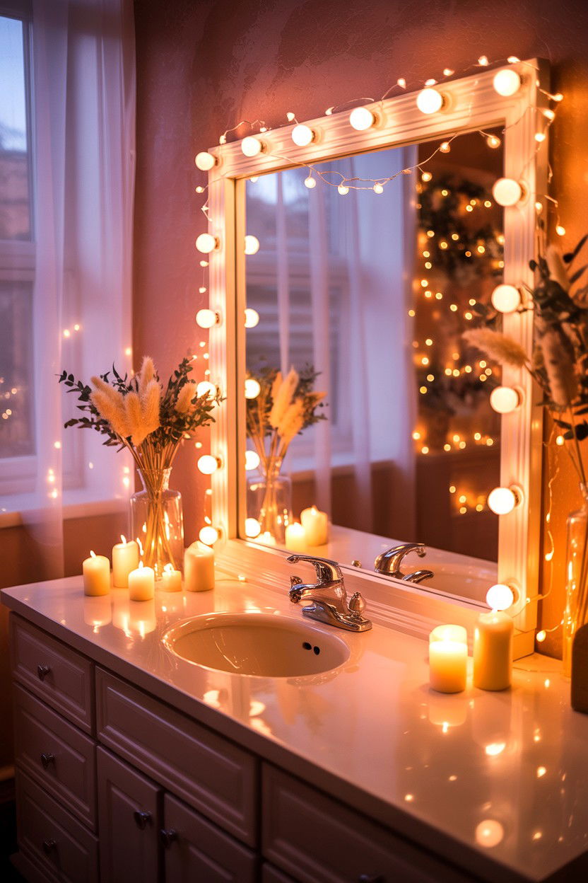 Romantic bathroom lighting - 25 Valentine's Day Bubble Bath Ideas