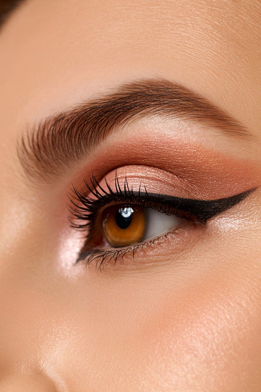 Romantic fox eye shadow - 25 Valentine's Day Fox Eye Makeup