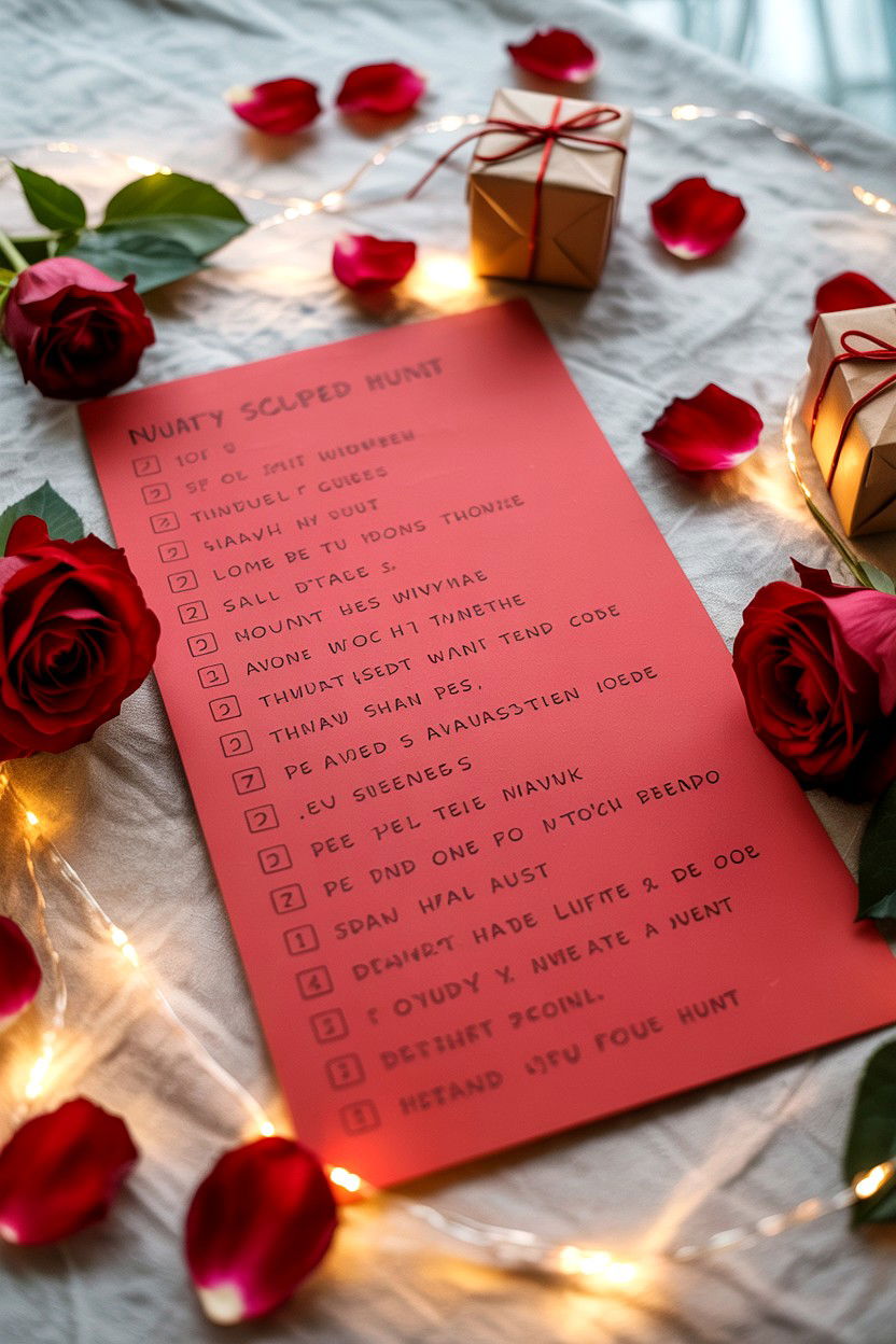 Romantic scavenger hunt clues for boyfriend - 25 Valentine's Day Treasure Hunt Ideas