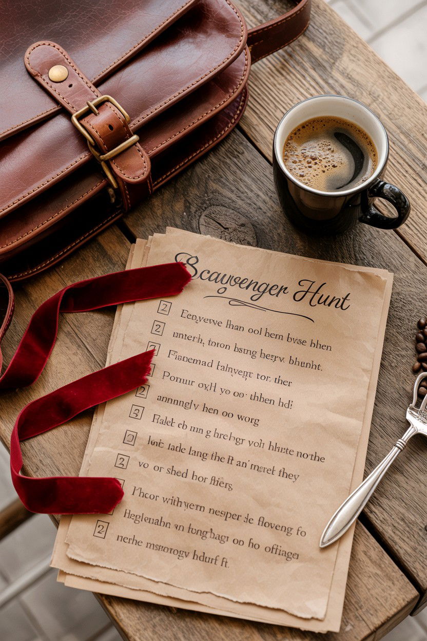 Romantic scavenger hunt clues for boyfriend - 25 Valentine's Day Scavenger Hunt Ideas