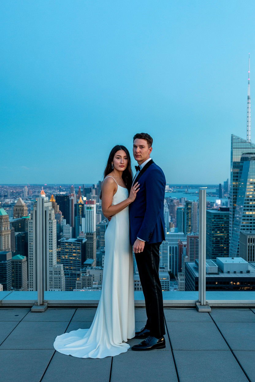 Rooftop City View - 25 Valentine's Day Elopement Ideas