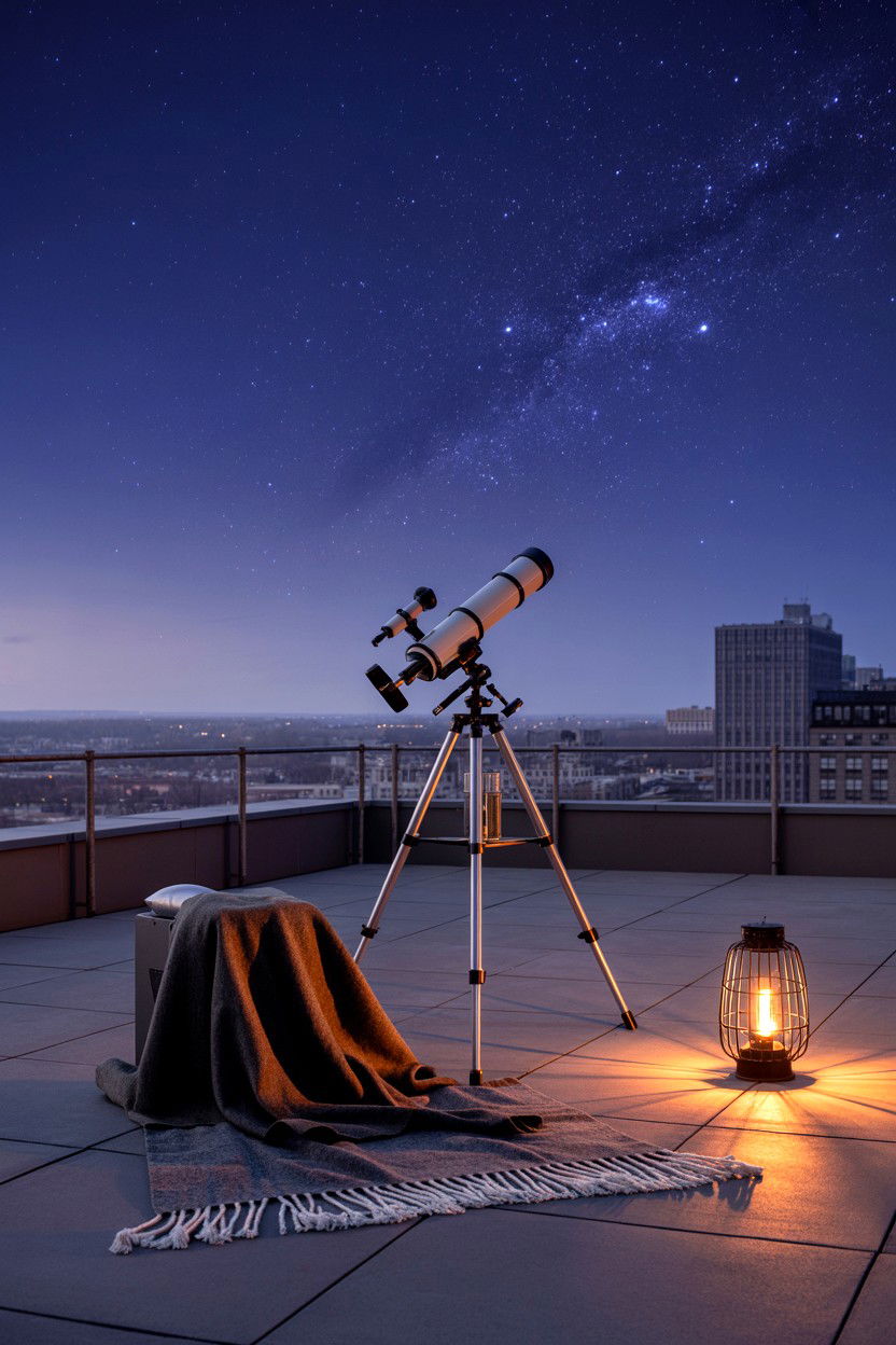 Rooftop Stargazing - 25 Valentine's Day Anniversary Ideas