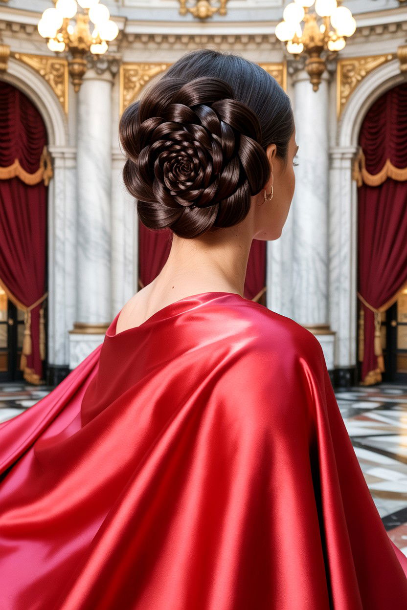 Rose Bun - 25 Elegant Valentine's Day Hairstyles