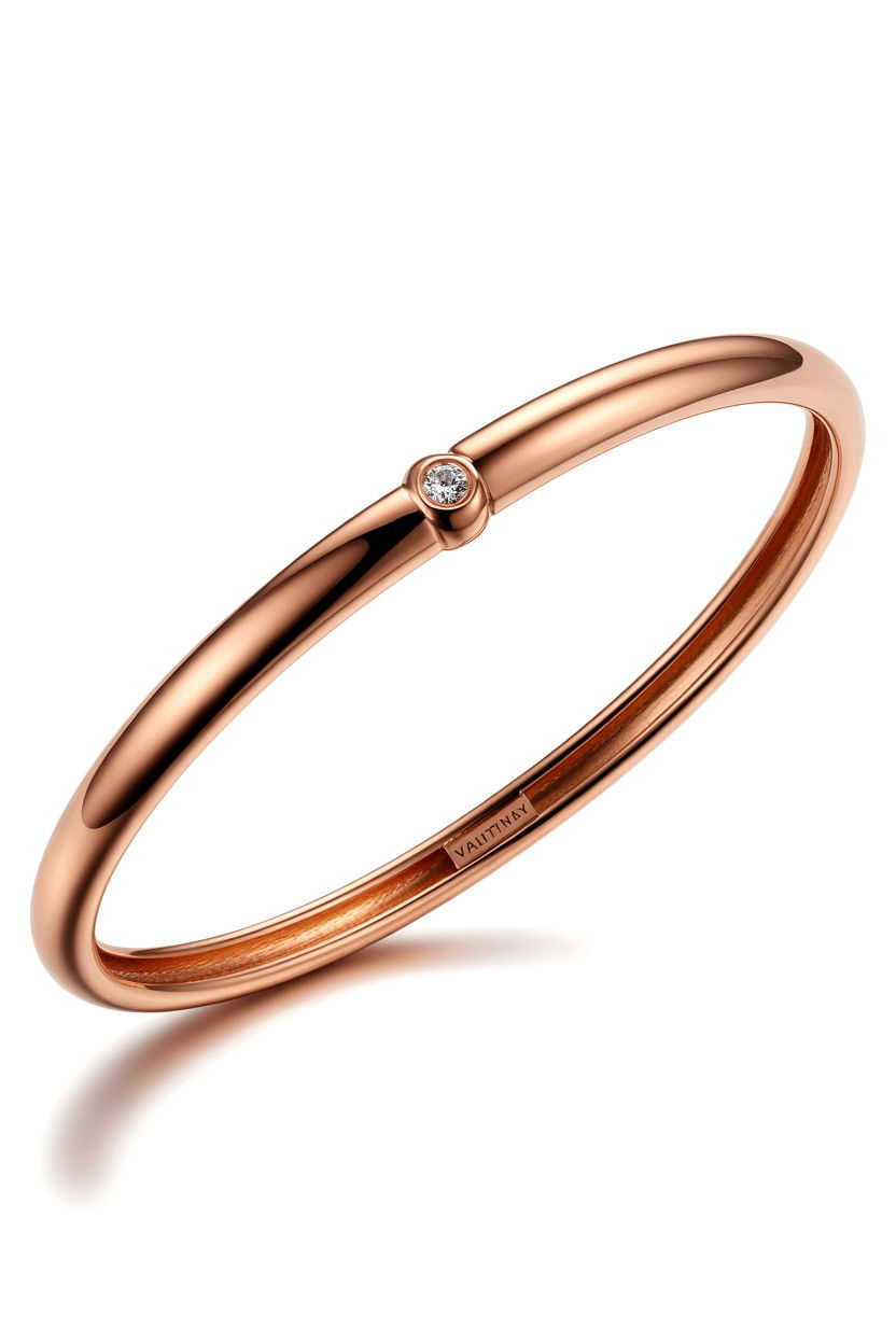 Rose Gold Bangle - 25 Valentine's Day Bracelet Ideas