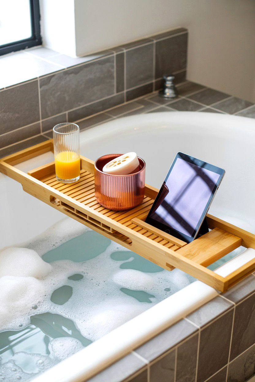 Rose Gold Bath Caddy - 25 Rose Gold Valentine's Day Gifts for Her