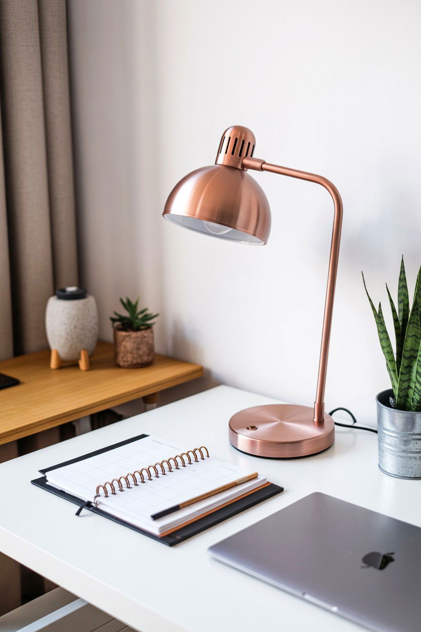 Rose Gold Desk Lamp - 25 Rose Gold Valentine's Day Gifts for Her