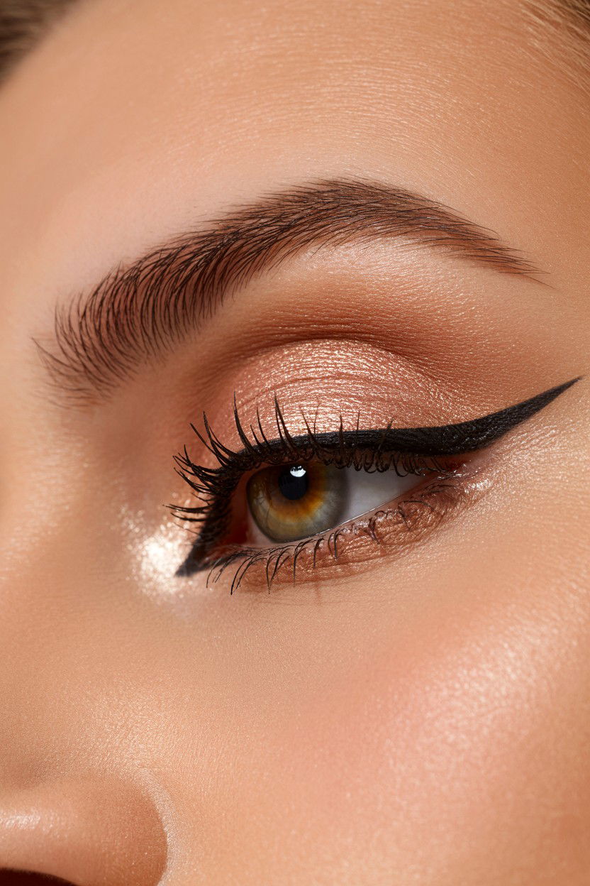 Rose Gold Eyeshadow - 25 Valentine's Day Eye Makeup Ideas