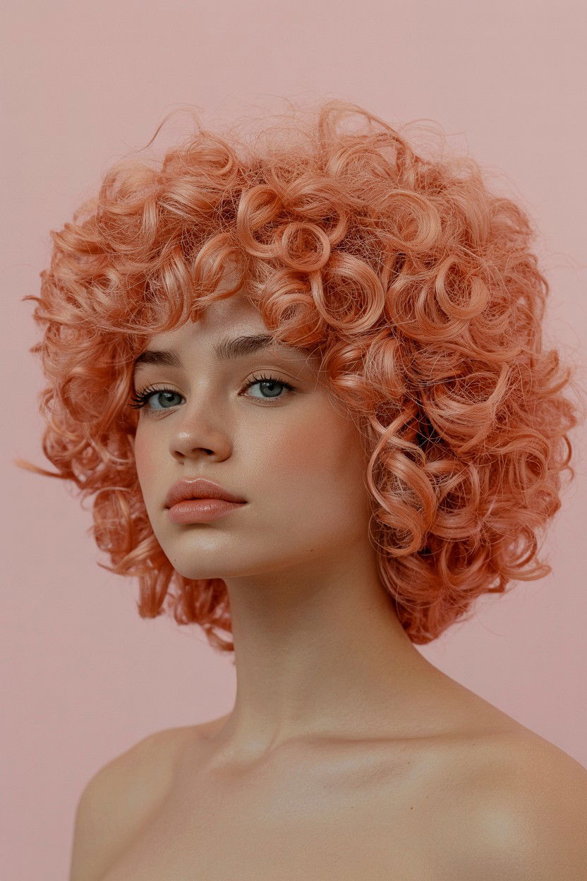 Rose Gold Hair - 25 Valentine's Day Natural Hair Ideas