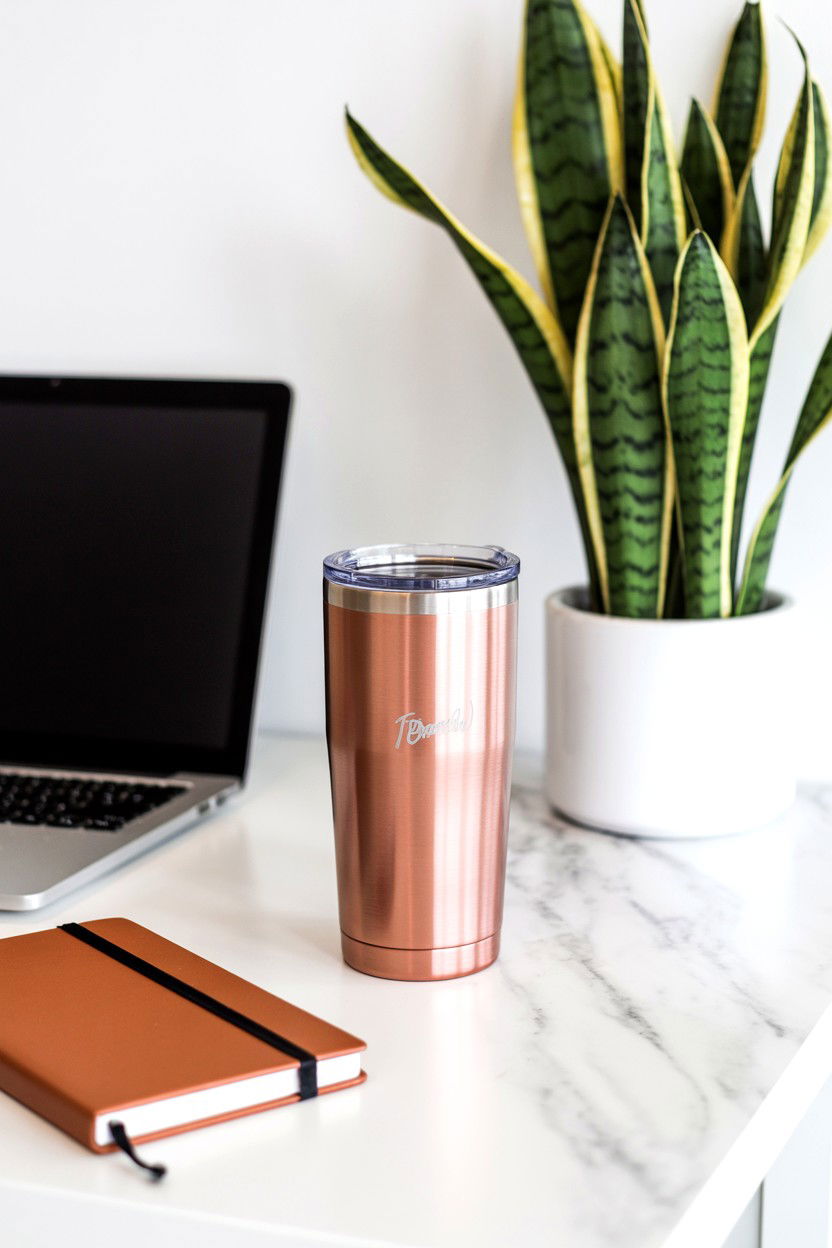 Rose Gold Insulated Tumbler - 25 Rose Gold Valentine's Day Gifts for Her
