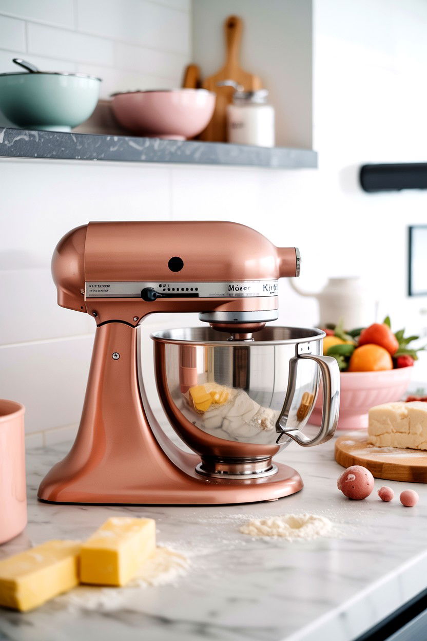 Rose Gold Kitchen Mixer - 25 Rose Gold Valentine's Day Gifts for Her