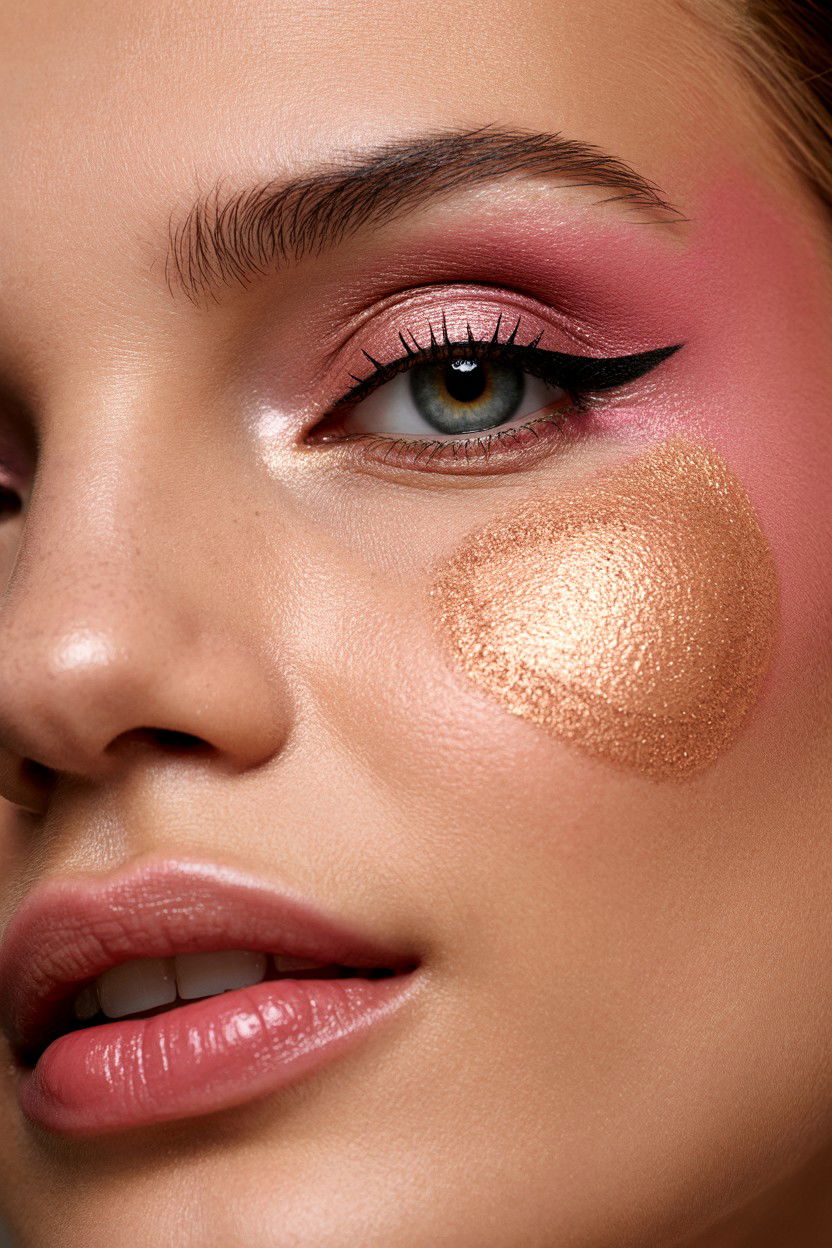 Rose Gold Makeup - 25 Valentine's Day Makeup for Beginners