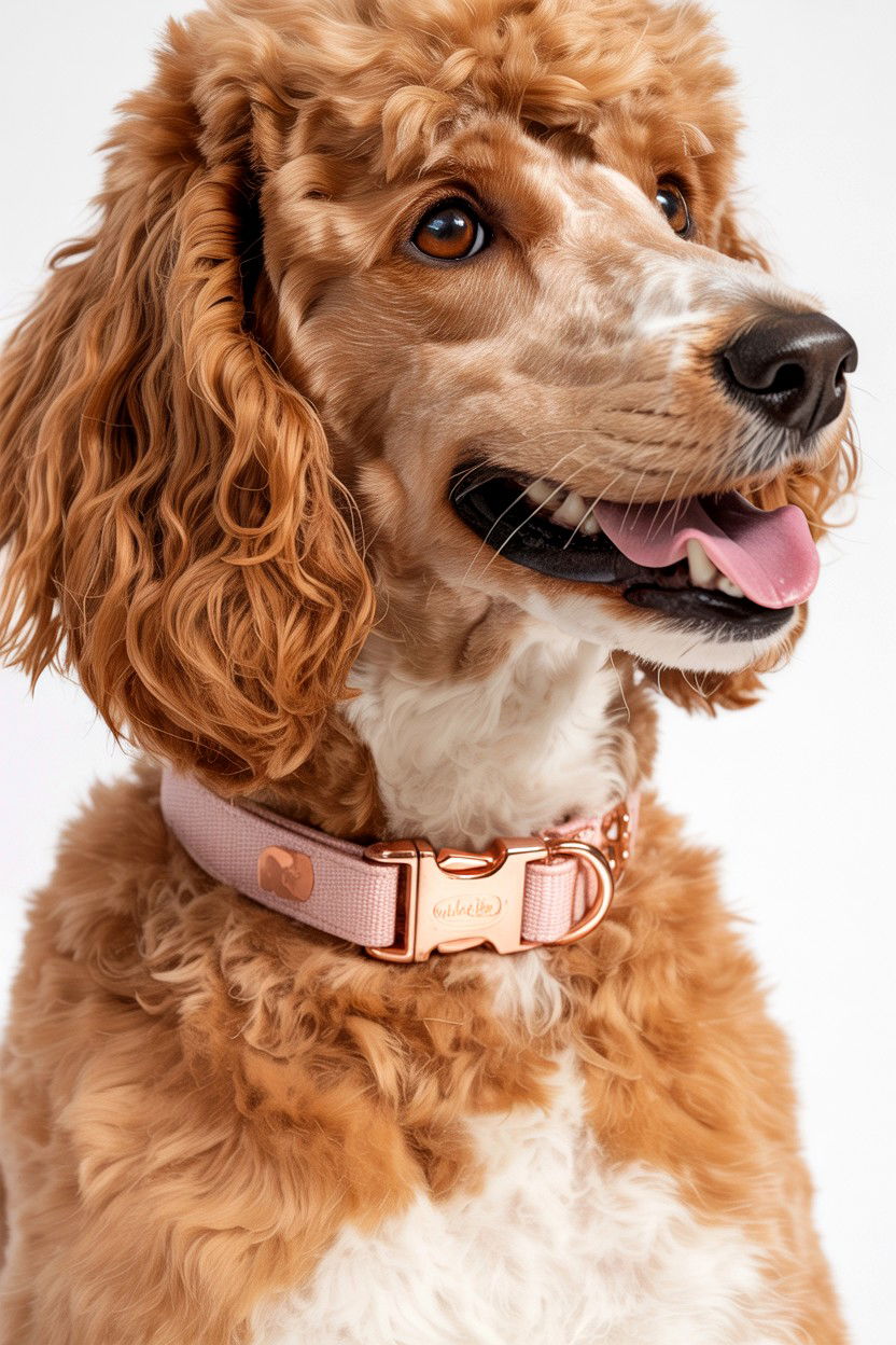 Rose Gold Pet Collar Hardware - 25 Valentine's Day Pet Collar Ideas