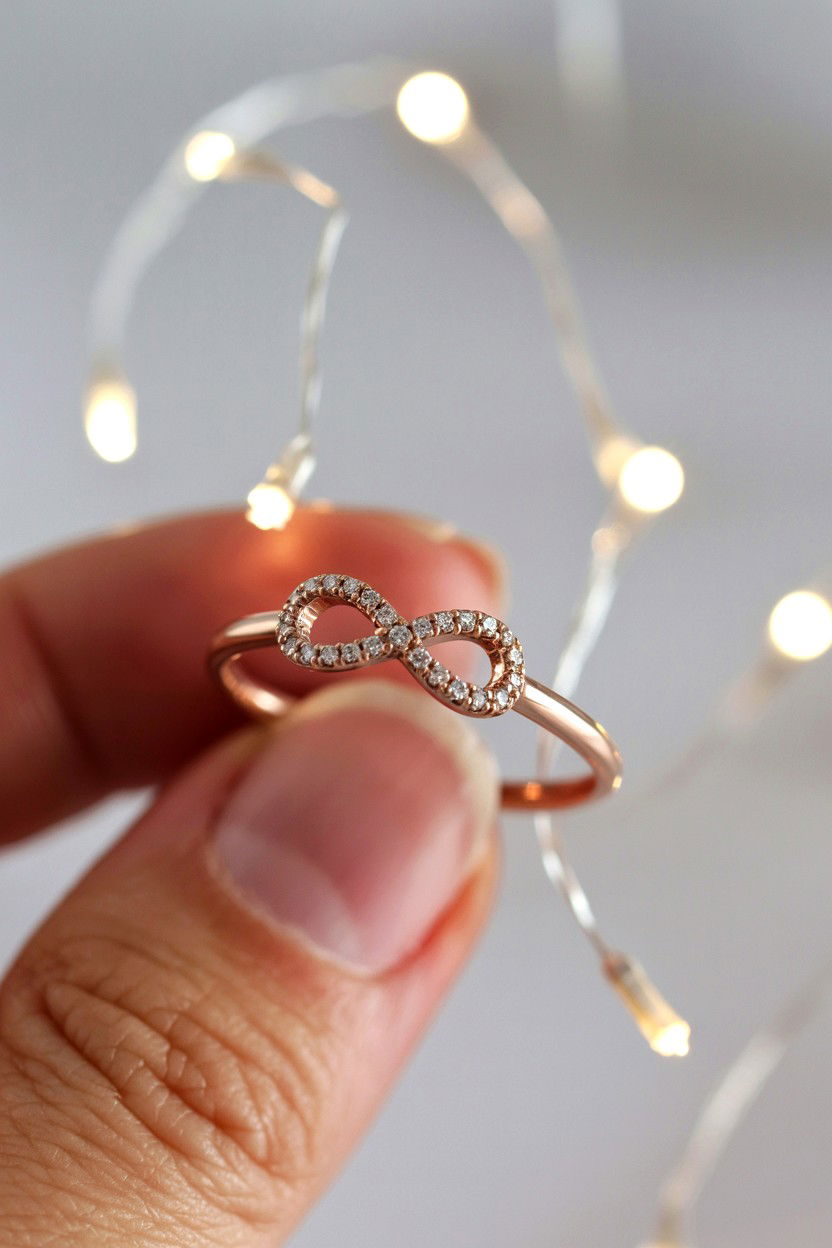 Rose Gold Promise Ring - 25 Valentine's Day Ring Ideas