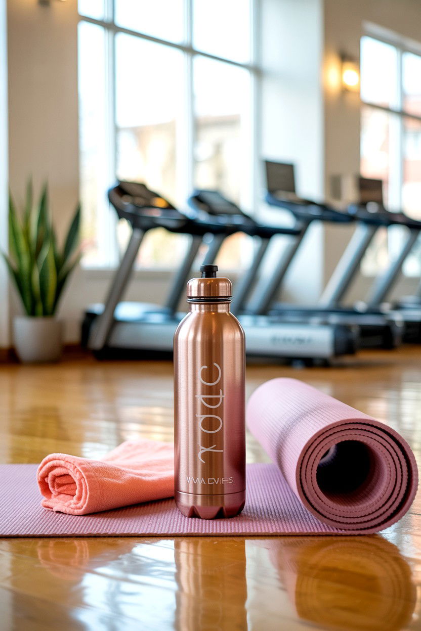 Rose Gold Water Bottle - 25 Rose Gold Valentine's Day Gifts for Her