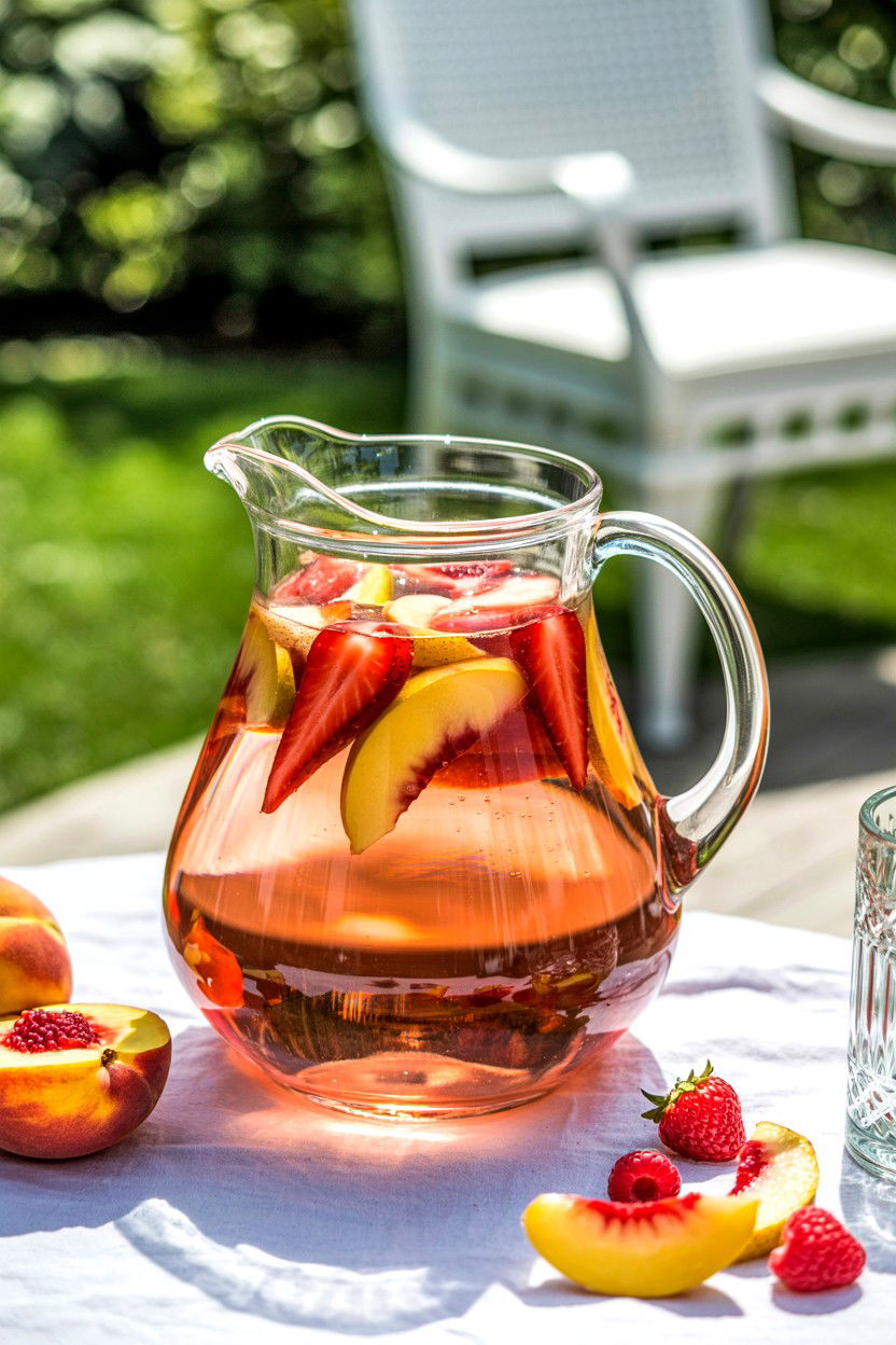 Rose Sangria - 25 Valentine's Day Pink Drink Ideas