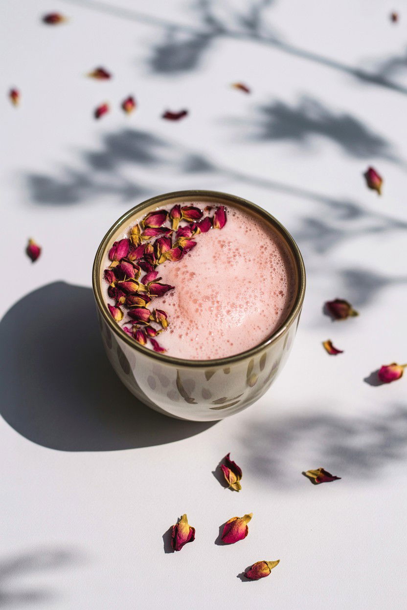 Rose Water Latte - 25 Valentine's Day Coffee Drink Ideas