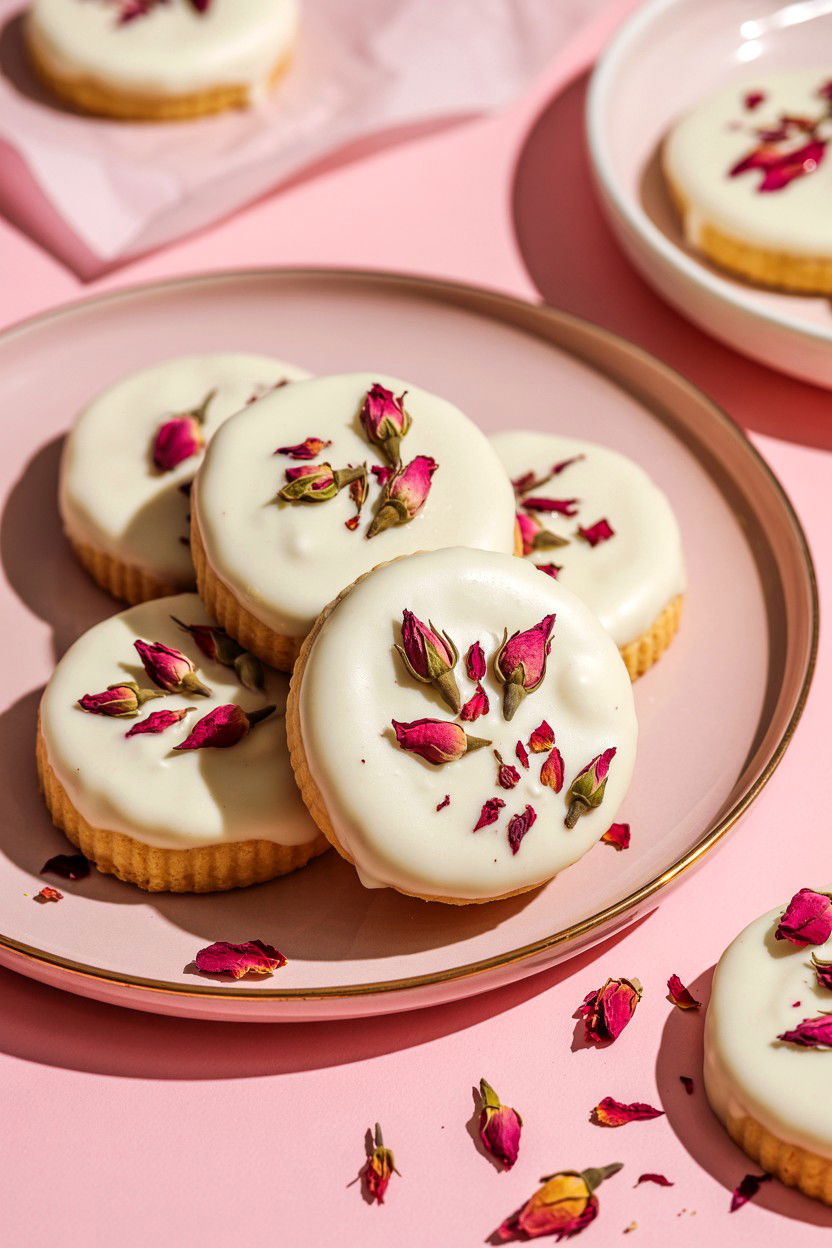 Rose Water Shortbread - 25 Valentine's Day Tea Ideas