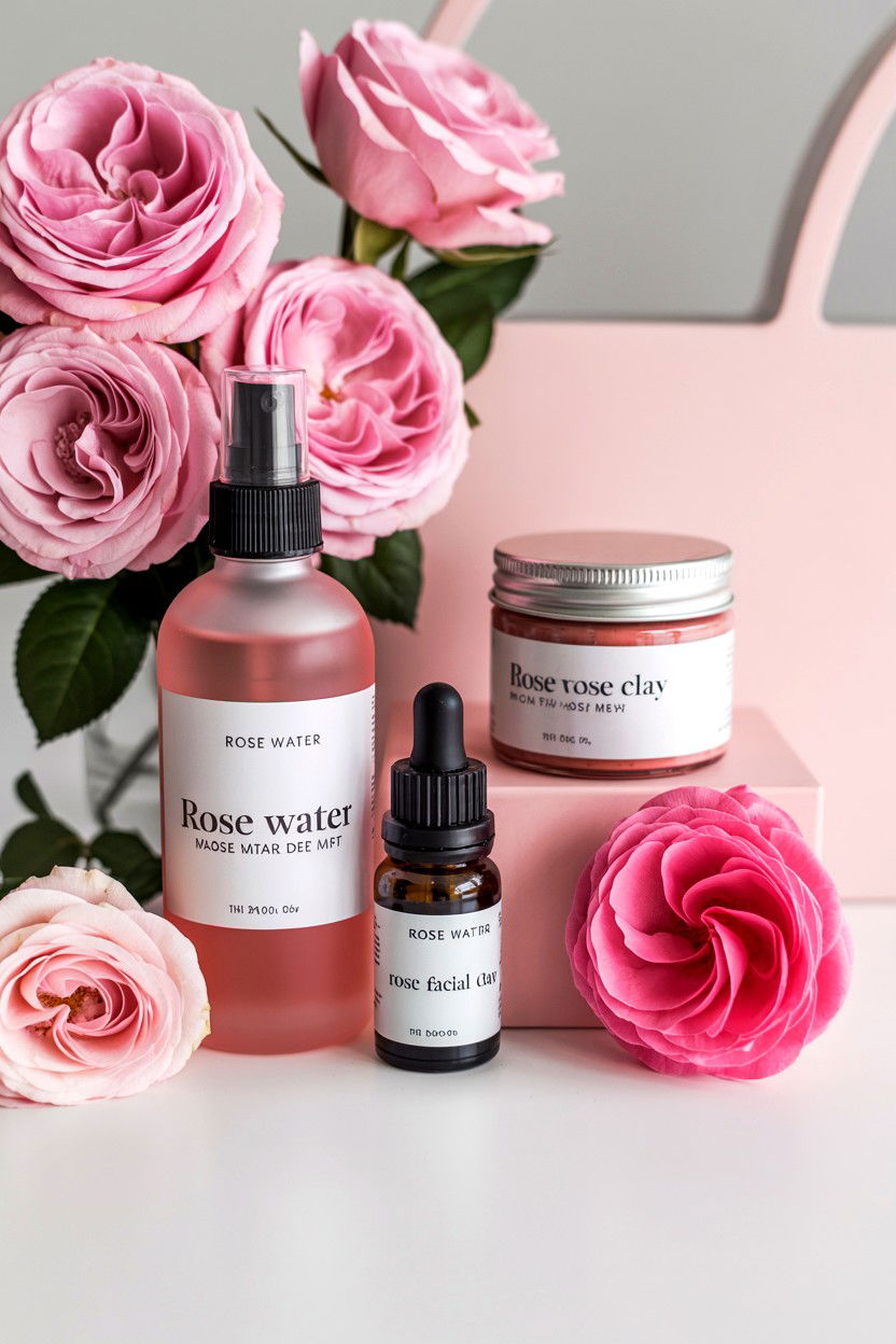 Rose Water Skincare Set - 25 Valentine's Day Self Care Gift Basket Ideas