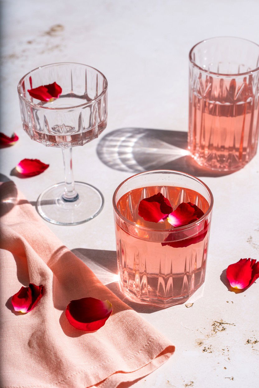 Rose Water Spritz - 25 Valentine's Day Non Alcoholic Drink Ideas