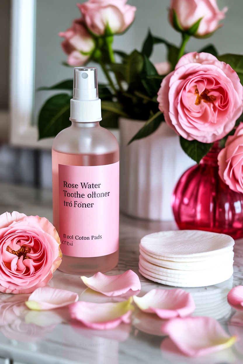 Rose Water Toner - 25 Valentine's Day Skincare Routine Ideas