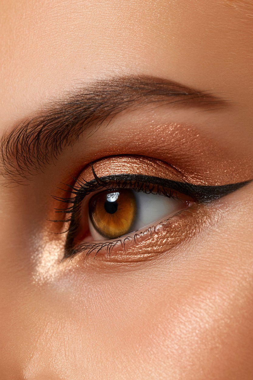 Rose gold fox eye - 25 Valentine's Day Fox Eye Makeup