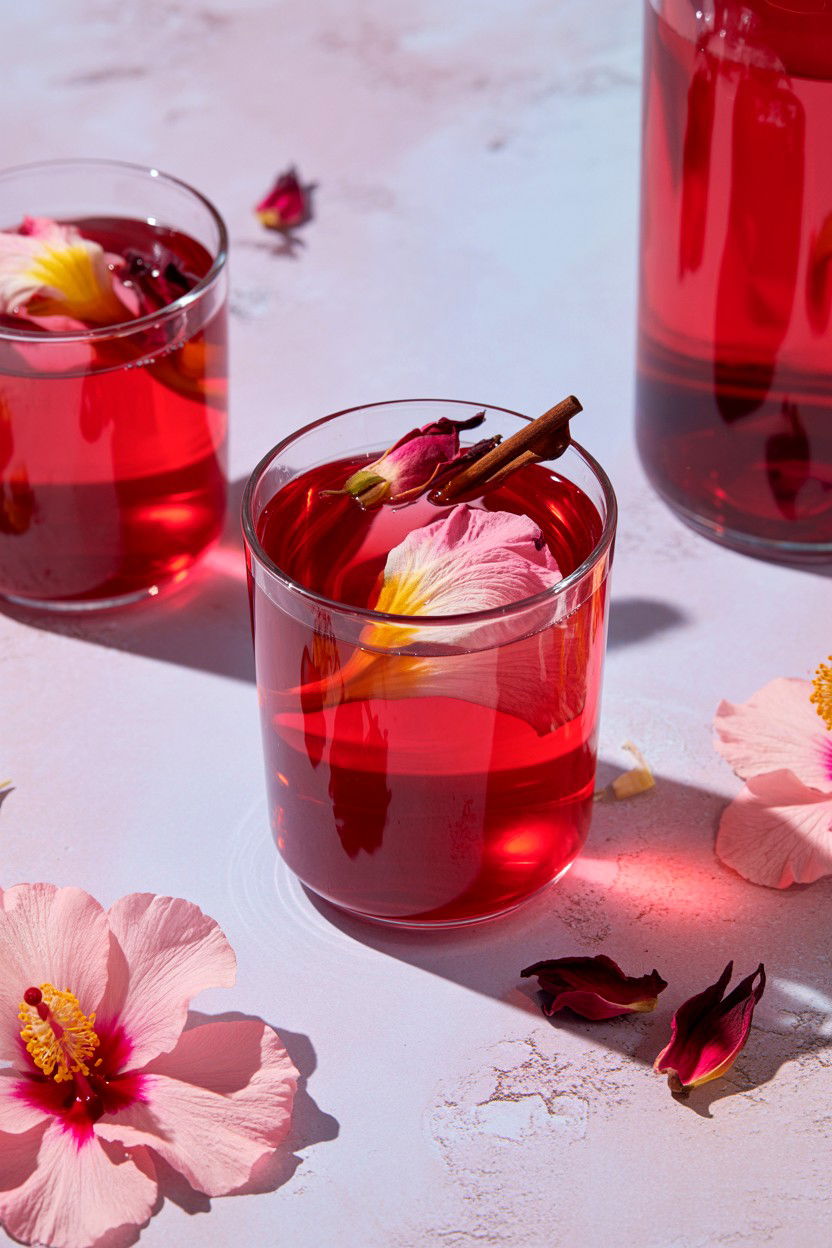Rosewater Hibiscus Hot Toddy - 25 Valentine's Day Hot Toddy Ideas