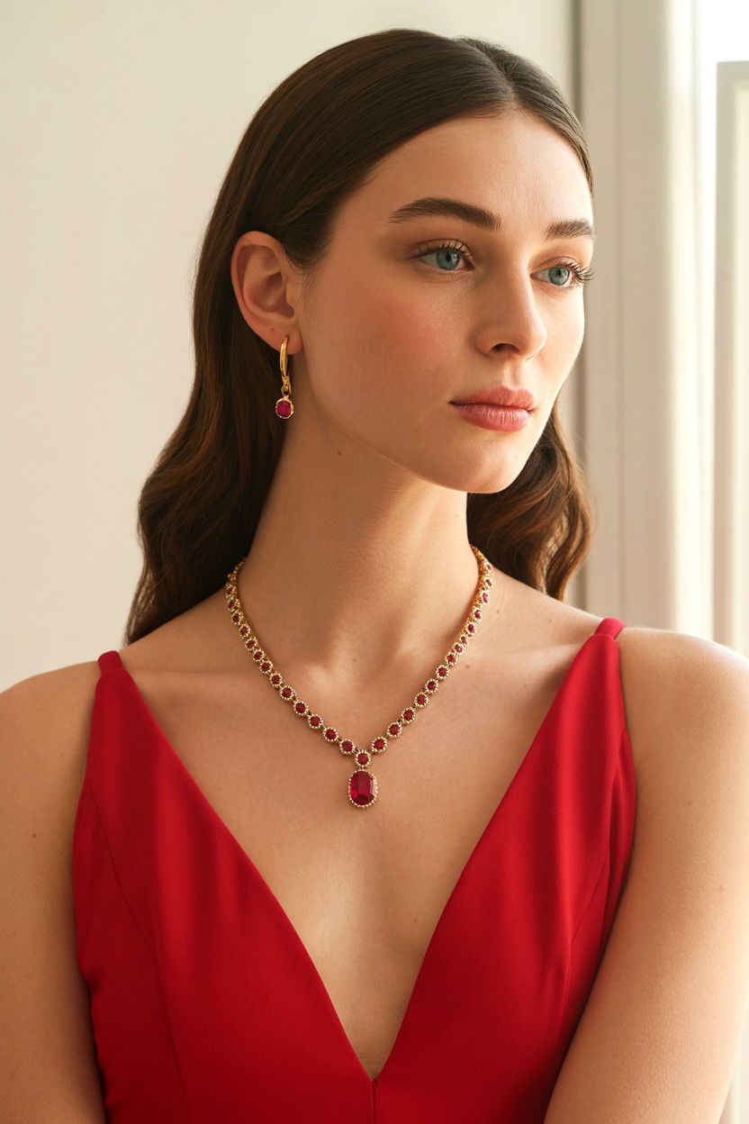 Ruby Necklace - 25 Jewelry Valentine's Day Gifts for Her