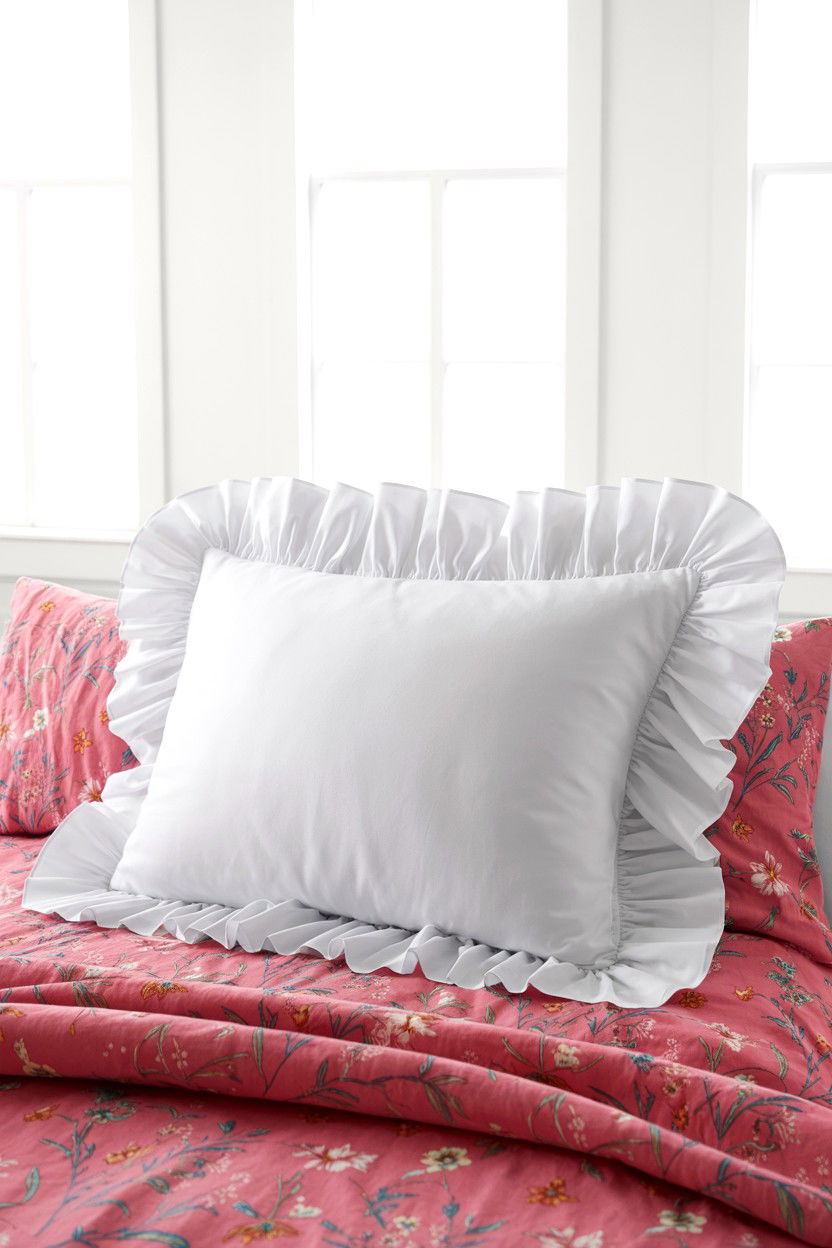 Ruffle Pillow Case - 25 Coquette Valentine's Day Ideas