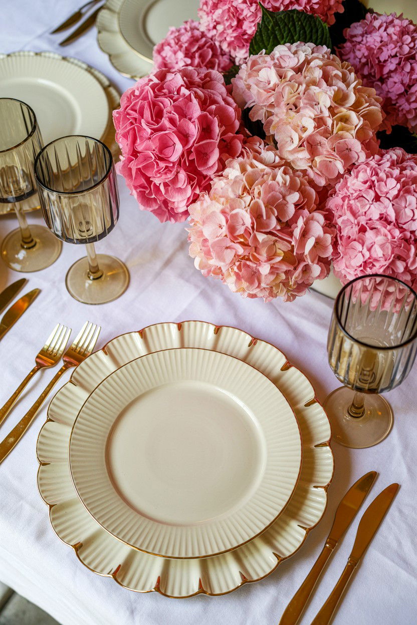 Ruffled Edge Charger - 25 Valentine's Day Charger Plate Ideas