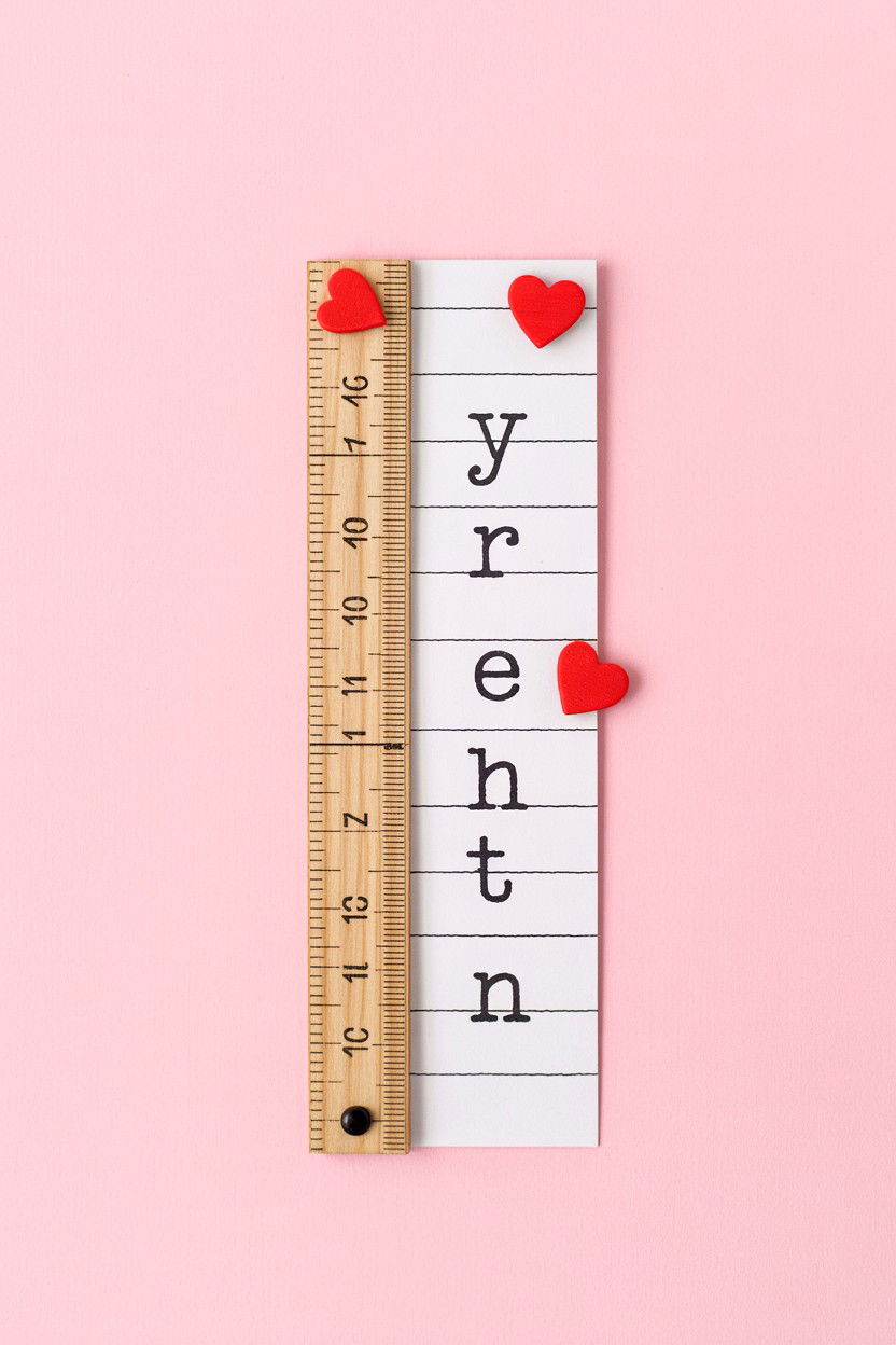 Ruler Measuring Card - 25 Valentine's Day Teacher Card Ideas